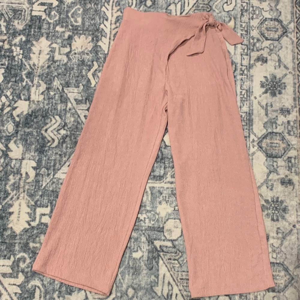 Zara Kids beach linen cover-up pants
